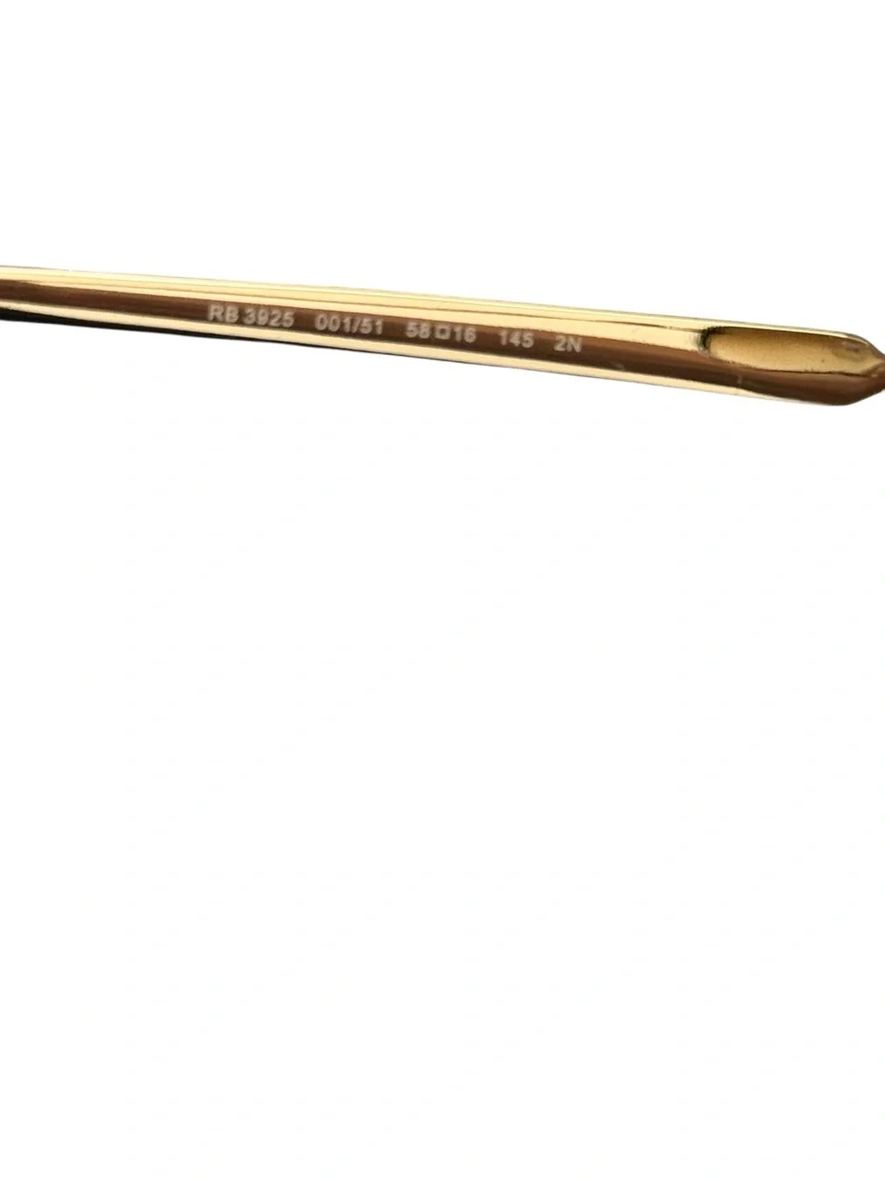 NIB Ray-Ban Arista Gold Frame Brown Gradient Aviator Max Sunglasses